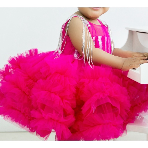 Pretty in Pink Pageant Toddler Dress - Picture 2 of 2